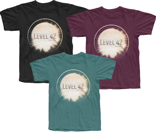 Level 42 Eternity Tour T-shirt in Maroon