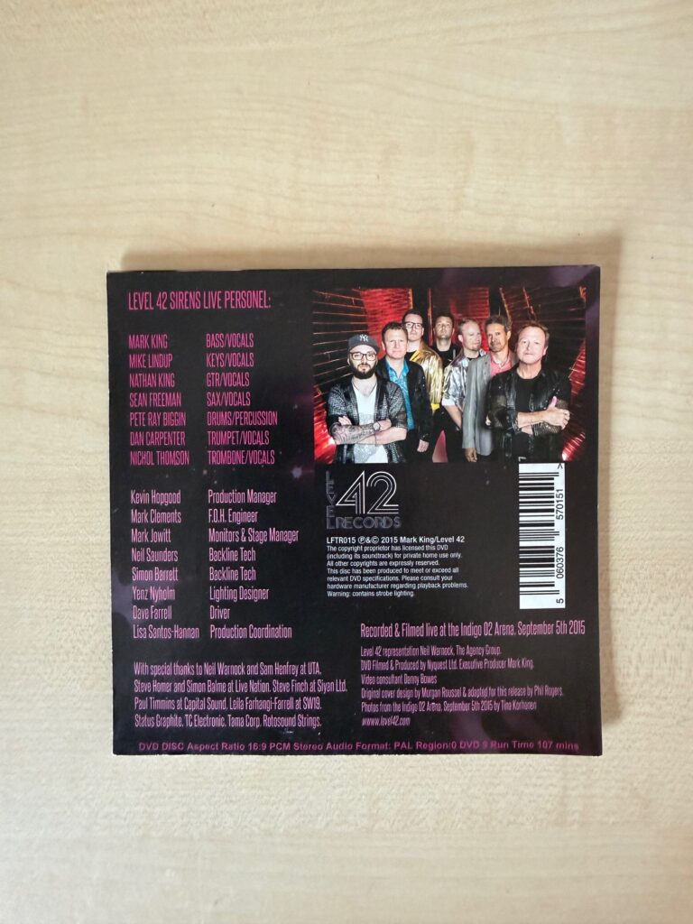 Level 42 Sirens Tour Live (DVD)