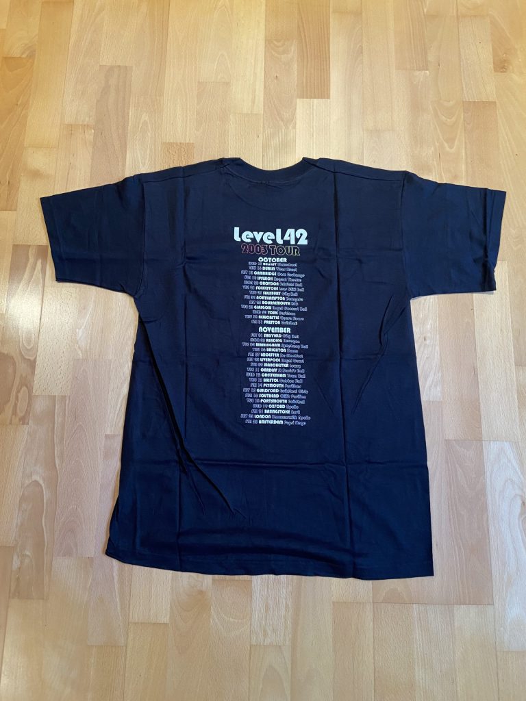 Level 42 World Machine 2003 Tour T-shirt in Black