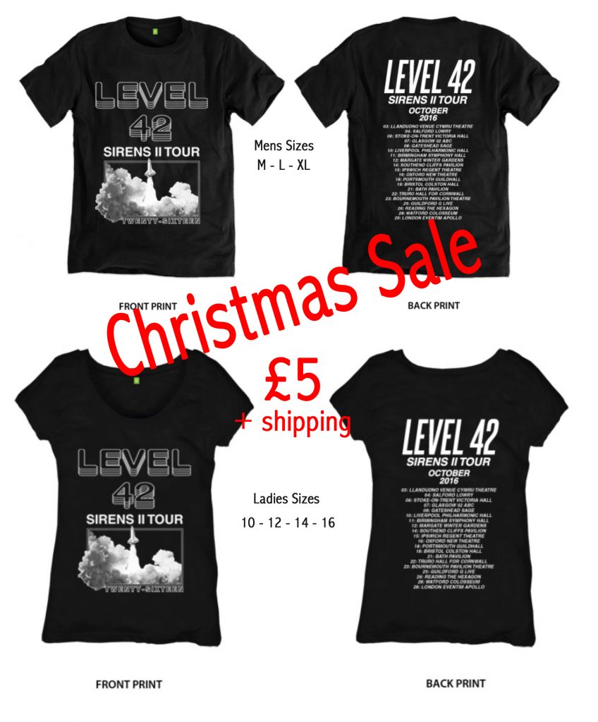 Level 42 Rocket Tour Tees