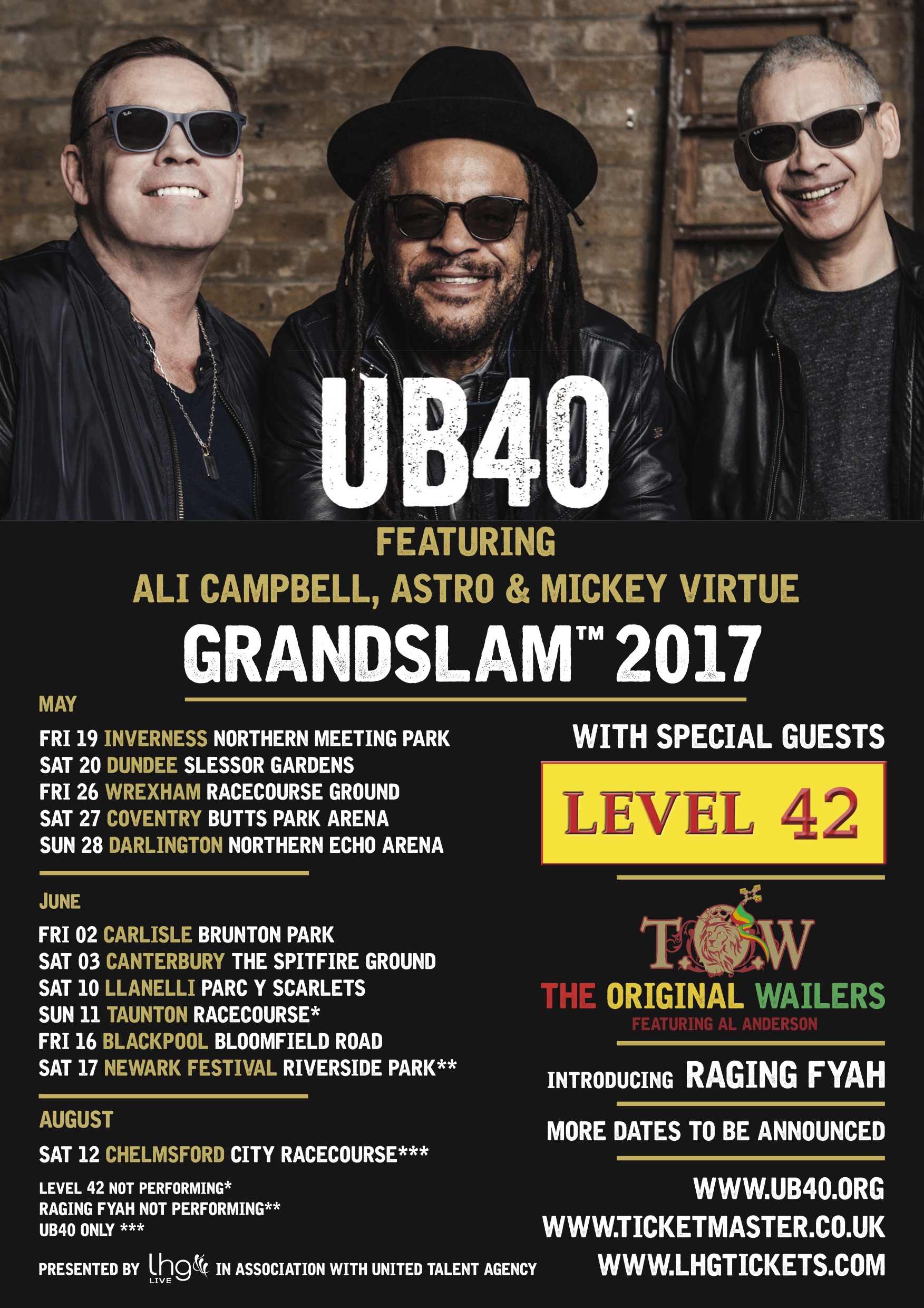 ub40 tour support acts